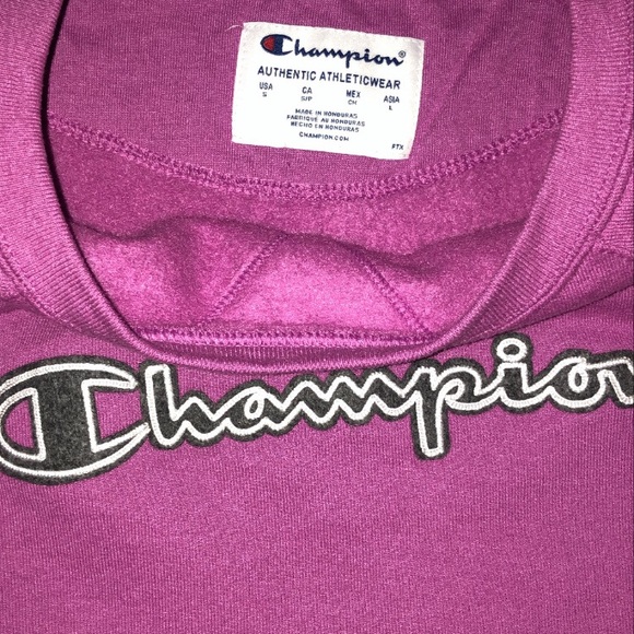 CHAMPION CUSTOM CROP SWEATSHIRT - Picture 2 of 3